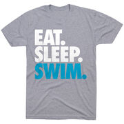 Swimming T-Shirt Short Sleeve Eat. Sleep. Swim.