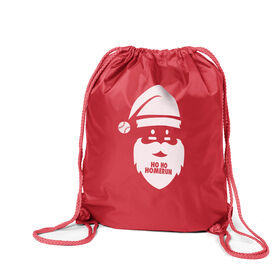 Baseball Drawstring Backpack - Ho Ho Homerun