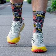 Wrestling Graphic Flex Mid-Calf Socks - Wrestling Life