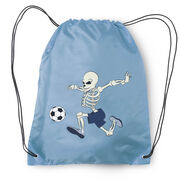 Soccer Drawstring Backpack - Skeleton Striker 
