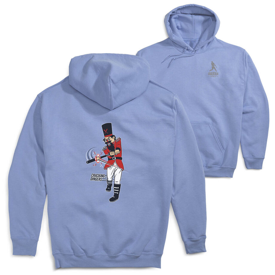 Baseball Hooded Sweatshirt - Cracking Dingers (Back Design)