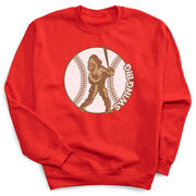 Baseball Crewneck Sweatshirt - Baseball Bigfoot