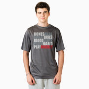 Hockey Short Sleeve Performance Tee - Bones Saying