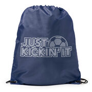 Soccer Drawstring Backpack - Just Kickin' It
