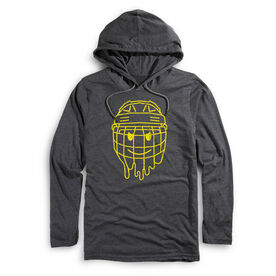 Hockey Lightweight Hoodie - Have An Ice Day Smiley Face
