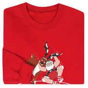 Wrestling Crewneck Sweatshirt - Wrestling Reindeer