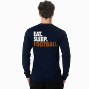 Football Tshirt Long Sleeve - Eat. Sleep. Football (Back Design)