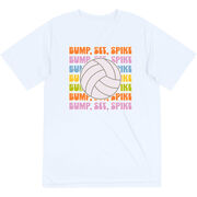 Volleyball Short Sleeve Performance Tee - Bump, Set, Spike