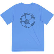 Soccer Short Sleeve Performance Tee - Soccer Words