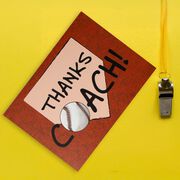 Baseball Greeting Card - Thanks Baseball Coach