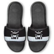 Softball Repwell&reg; Slide Sandals - Team Name Colorblock