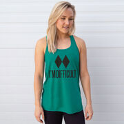 Skiing & Snowboarding Flowy Racerback Tank Top - I'm Difficult