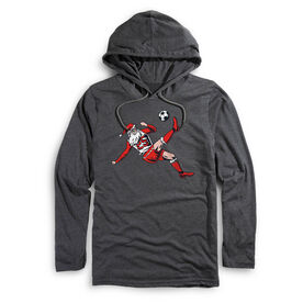 Men's Soccer Lightweight Hoodie - Soccer Santa