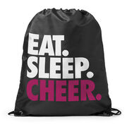 Cheerleading Sport Pack Cinch Sack Eat. Sleep. Cheer.