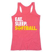 Softball Women's Everyday Tank Top - Eat. Sleep. Softball