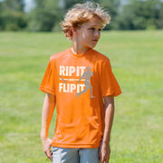 Baseball Short Sleeve Performance Tee - Rip It Flip It