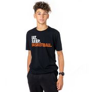 Basketball T-Shirt Short Sleeve Eat. Sleep. Basketball.