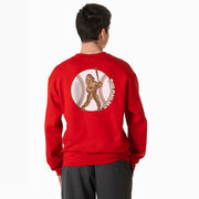 Baseball Crewneck Sweatshirt - Baseball Bigfoot (Back Design)