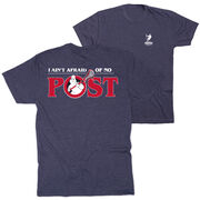Guys Lacrosse Short Sleeve T-Shirt - Ain't Afraid of No Post (Back Design)