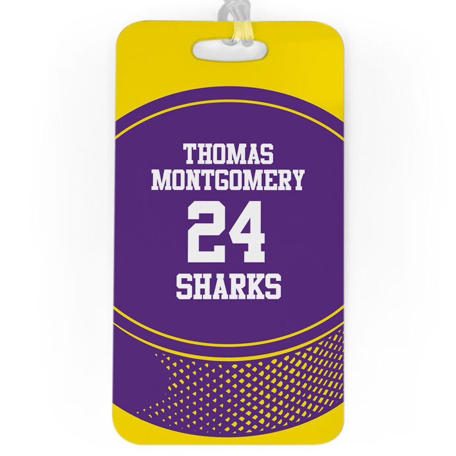 Hockey Bag/Luggage Tag - Personalized Hockey Team Puck