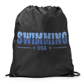 Swimming Drawstring Backpack - Swimming USA