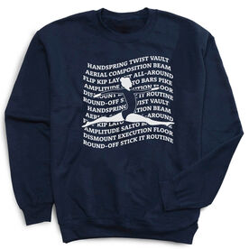 Gymnastics Crewneck Sweatshirt - Gymnastics Words