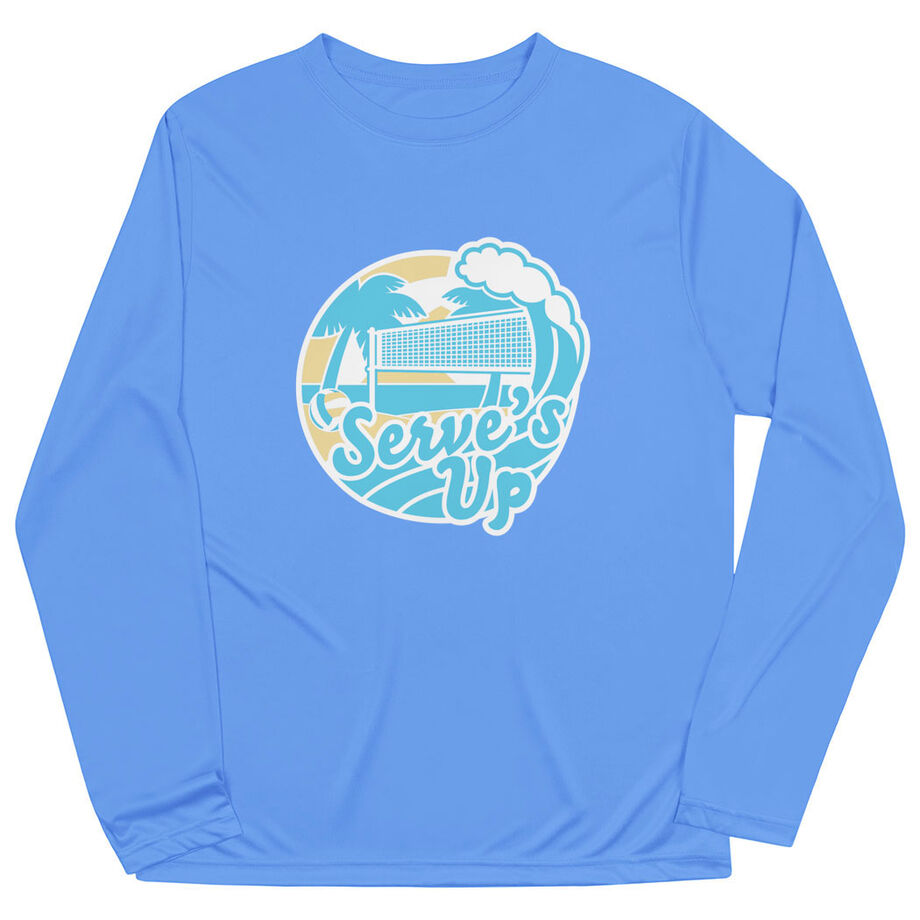 Volleyball Long Sleeve Performance Tee - Serve's Up