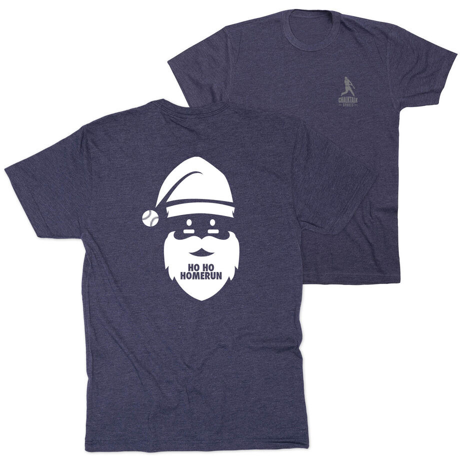 Baseball Short Sleeve T-Shirt - Ho Ho Homerun (Back Design)