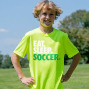 Soccer Short Sleeve Performance Tee - Eat. Sleep. Soccer.