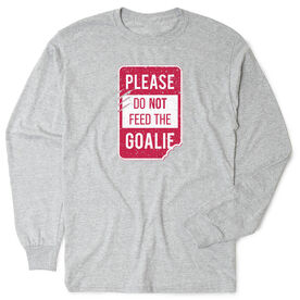 Hockey Tshirt Long Sleeve - Don't Feed The Goalie