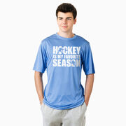 Hockey Short Sleeve Performance Tee - Hockey Is My Favorite Season