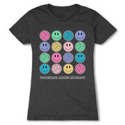 Volleyball Women's Everyday Tee - Volleyball Makes Me Happy