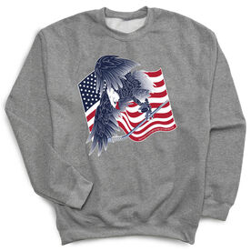 Hockey Crewneck Sweatshirt - Hockey Eagle