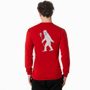 Guys Lacrosse Tshirt Long Sleeve - Yeti (Back Design)