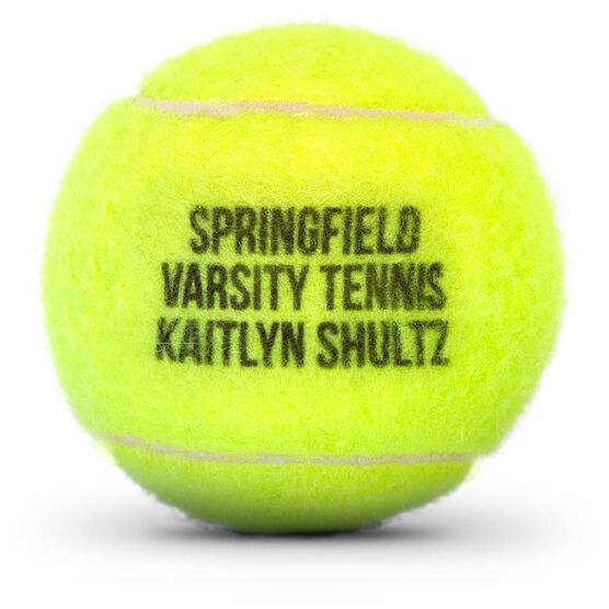 Custom Text Tennis Ball