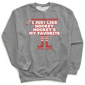 Hockey Crewneck Sweatshirt  - Hockey's My Favorite