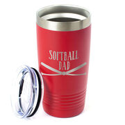 Softball 20oz. Double Insulated Tumbler - Softball Dad