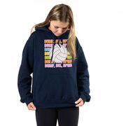 Volleyball Hooded Sweatshirt - Bump, Set, Spike