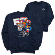 Basketball Crewneck Sweatshirt - Hoop Loops (Back Design)