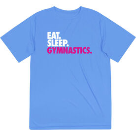 Gymnastics Short Sleeve Performance Tee - Eat. Sleep. Gymnastics.