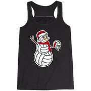 Volleyball Flowy Racerback Tank Top - Serving Holiday Cheer