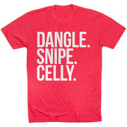 Hockey Short Sleeve T-Shirt - Dangle Snipe Celly Words