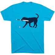 Baseball T-Shirt Short Sleeve - Navy Baseball Dog