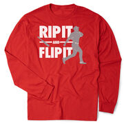 Baseball Tshirt Long Sleeve - Rip It Flip It