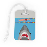 Swimming Bag/Luggage Tag - Shark Attack (Girl Swimmer)