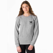 Girls Lacrosse Tshirt Long Sleeve - #LAXGIRL (Back Design)