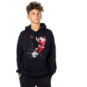 Guys Lacrosse Hooded Sweatshirt - Santa Laxer