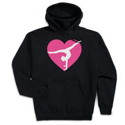 Gymnastics Hooded Sweatshirt - Gymnast Heart