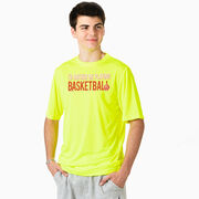 Basketball Short Sleeve Performance Tee - I'd Rather Be Playing Basketball