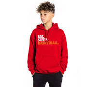 Basketball Hooded Sweatshirt - Eat. Sleep. Basketball.